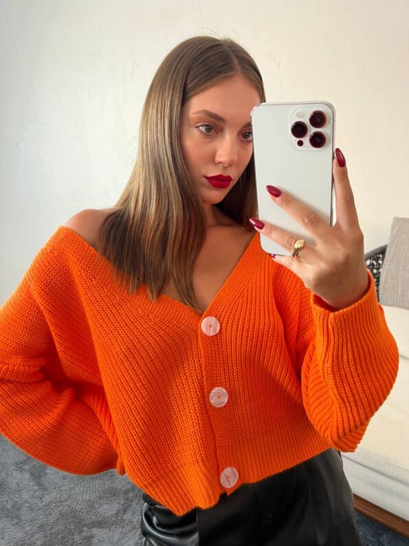 cardigan-orange